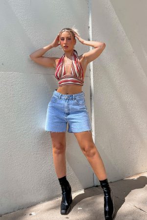Laurena Denim Shorts Tall