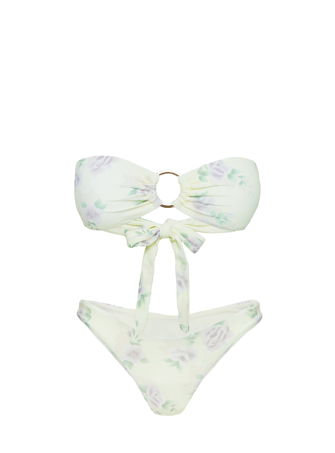 Gonzalez High Cut Bikini Bottoms Yellow / Purple Floral - Image 5