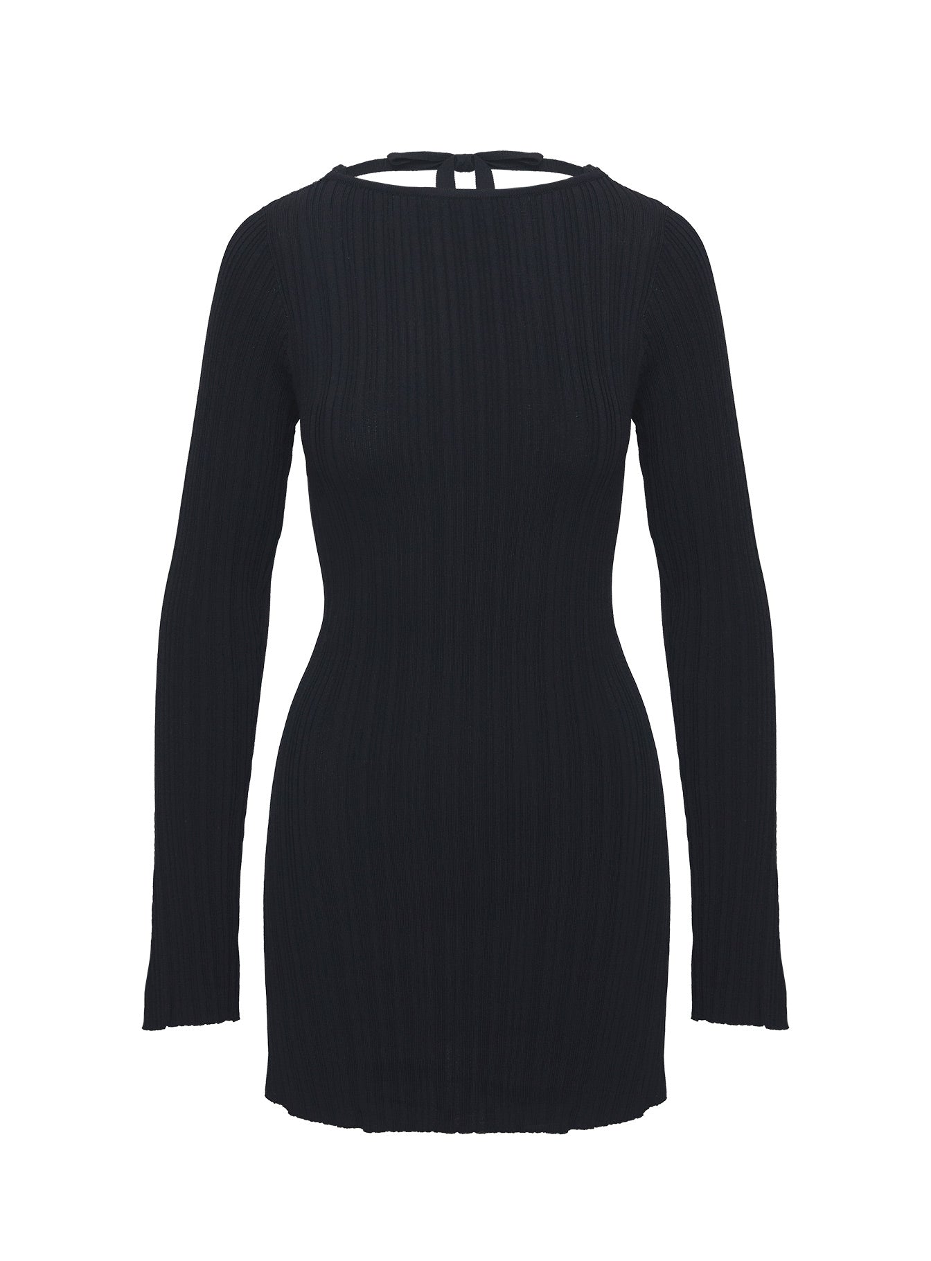 Mayok Long Sleeve Mini Dress Black - Image 6