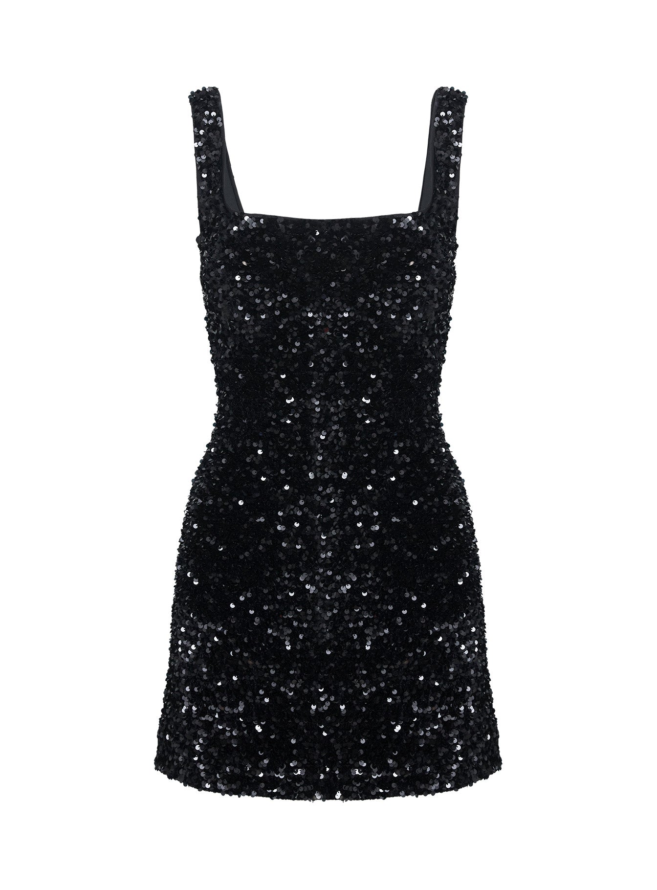 Miss Me Sequin Mini Dress Black - Image 8
