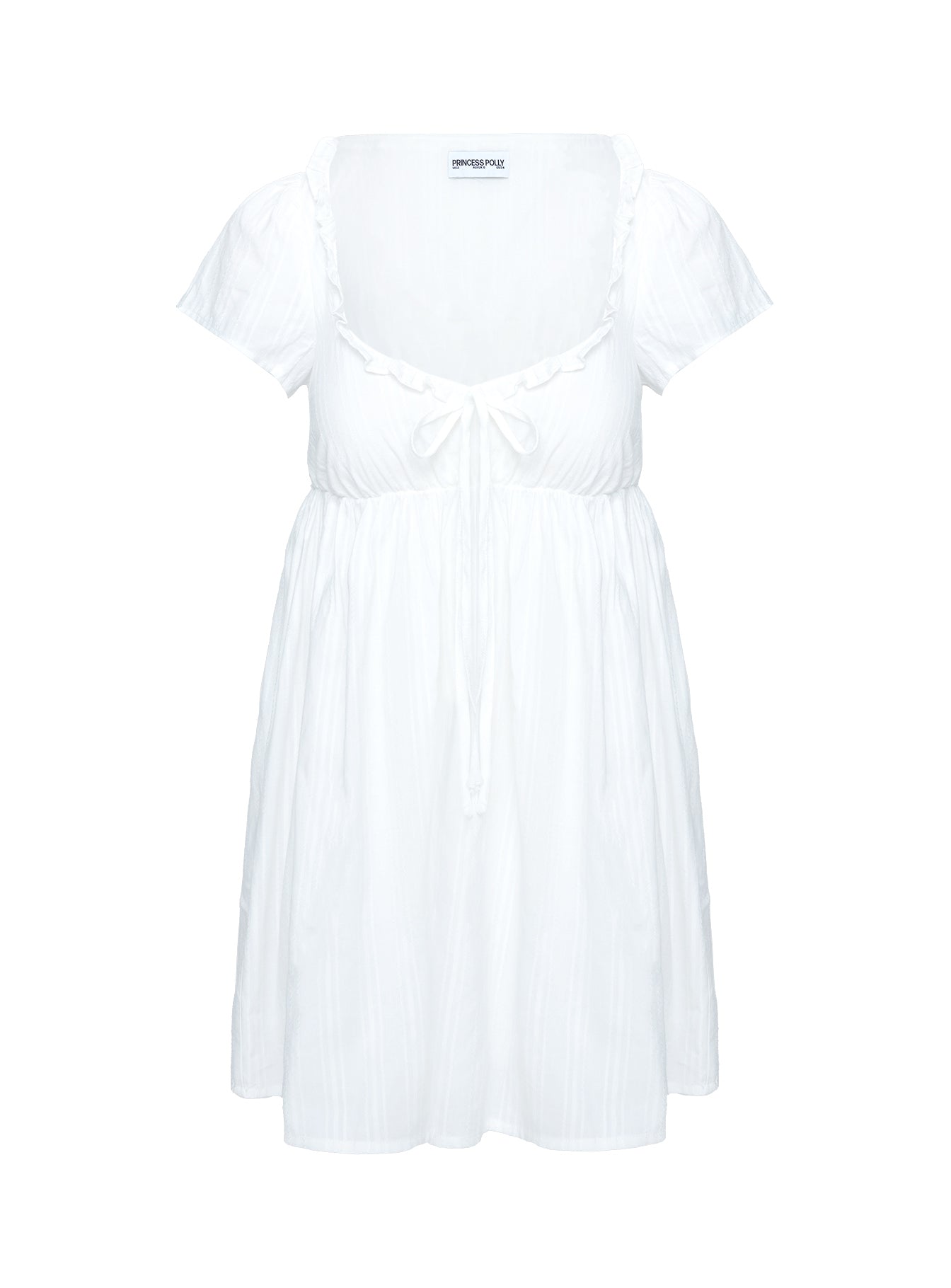 Monsterrat Mini Dress White - Image 7