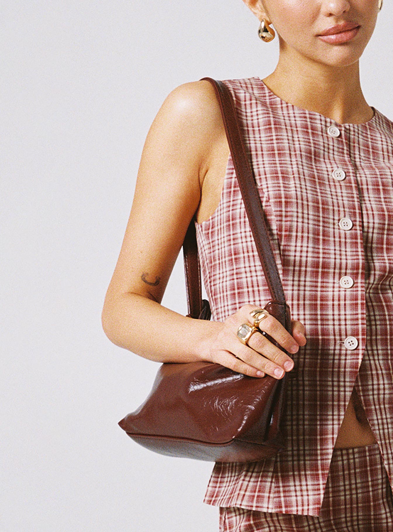 Miemie Shoulder Bag Brown - Image 10