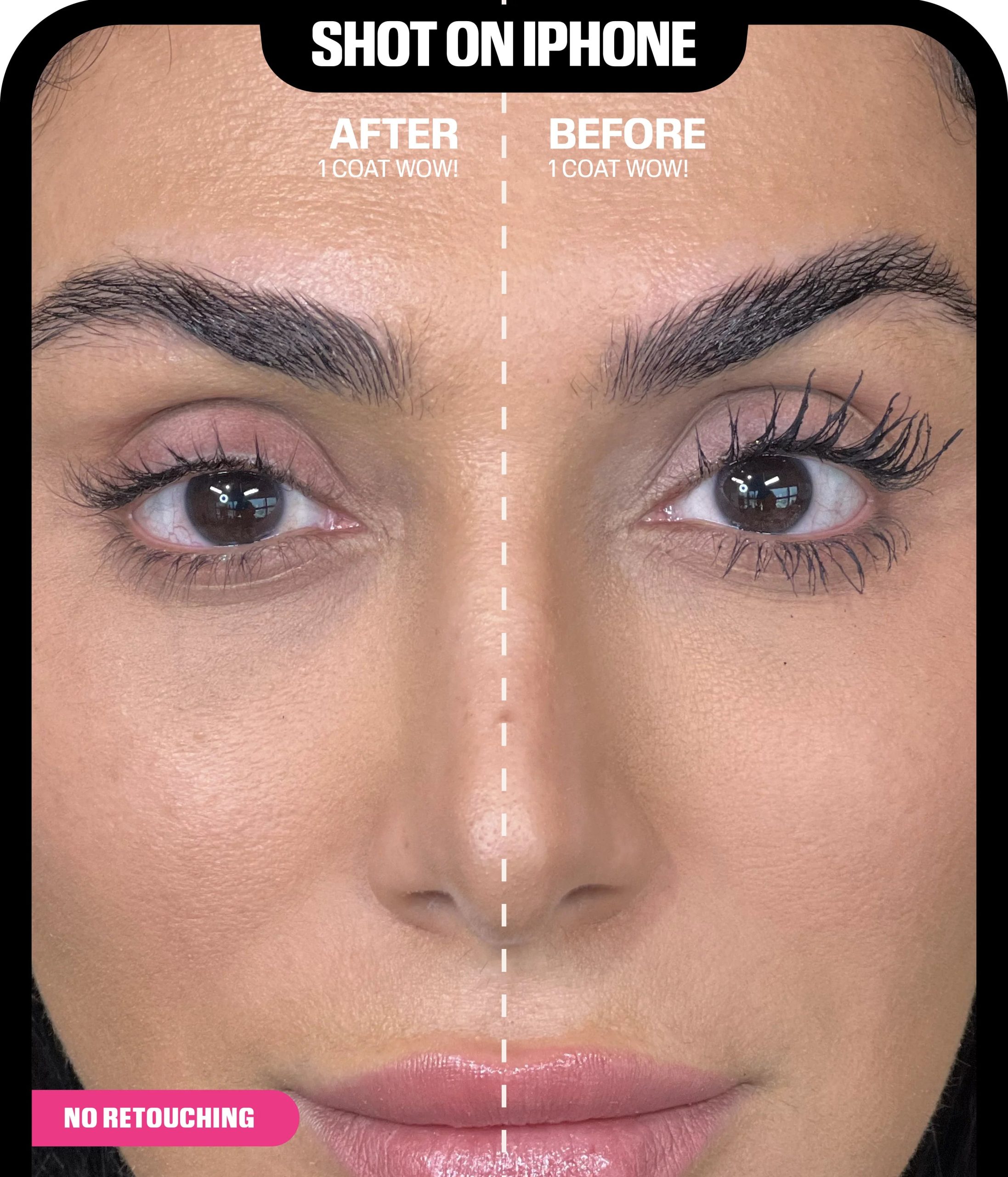 HUDA BEAUTY 1 COAT WOW! Extra Volumizing and Lifting Mascara - Image 2