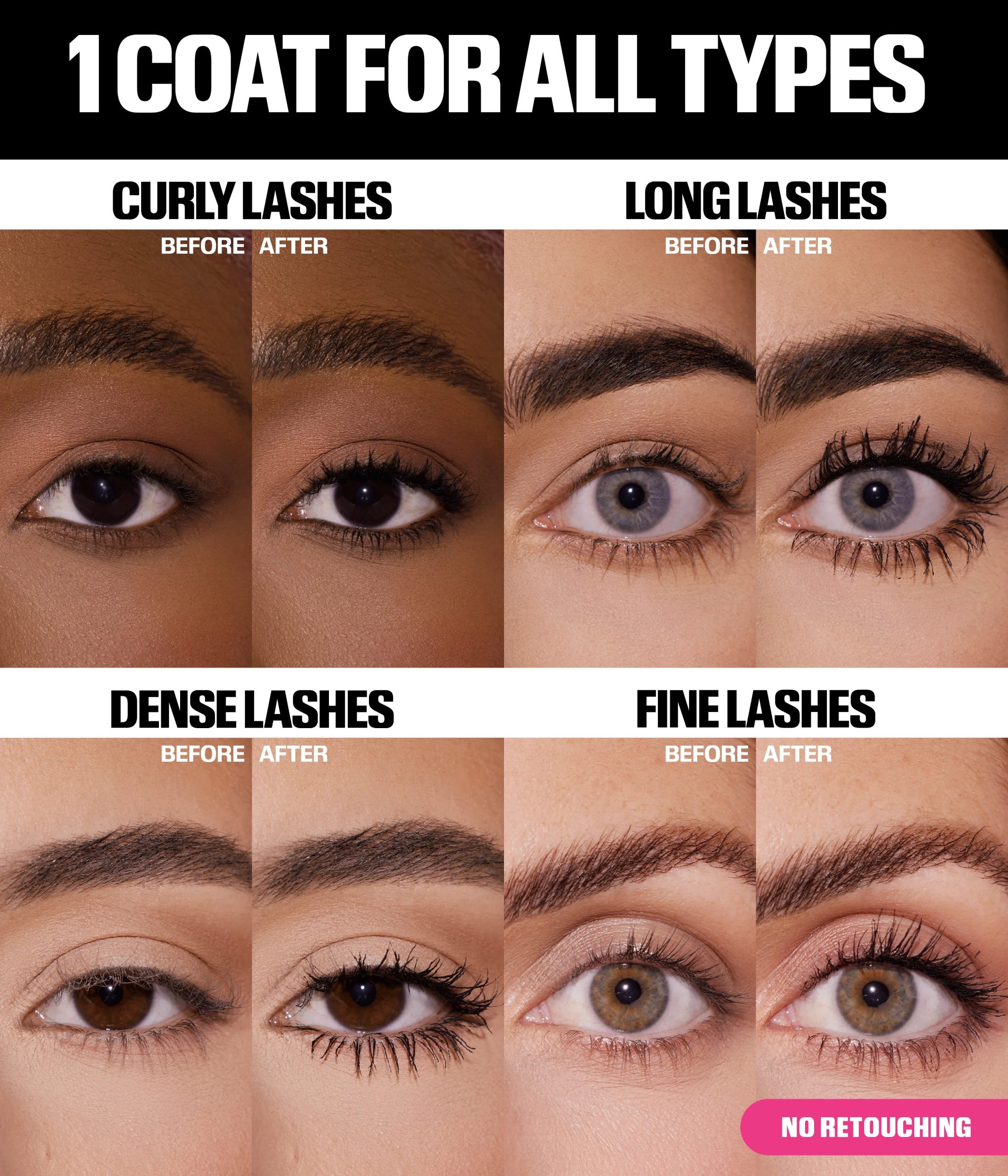 HUDA BEAUTY 1 COAT WOW! Extra Volumizing and Lifting Mascara - Image 4