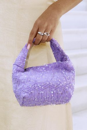 Pick Sides Sequin Bag Purple