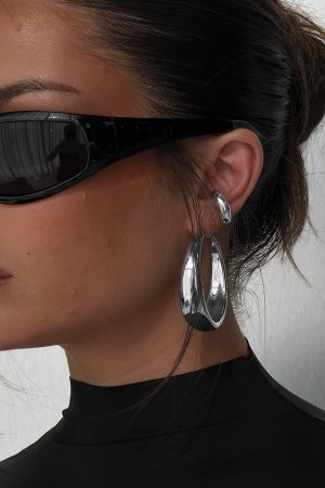 Raskin Hoop Earrings Silver