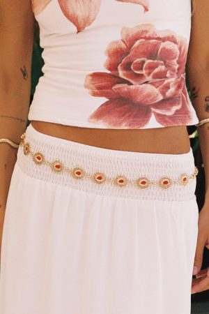 Royal Gleam Belt Gold / Red