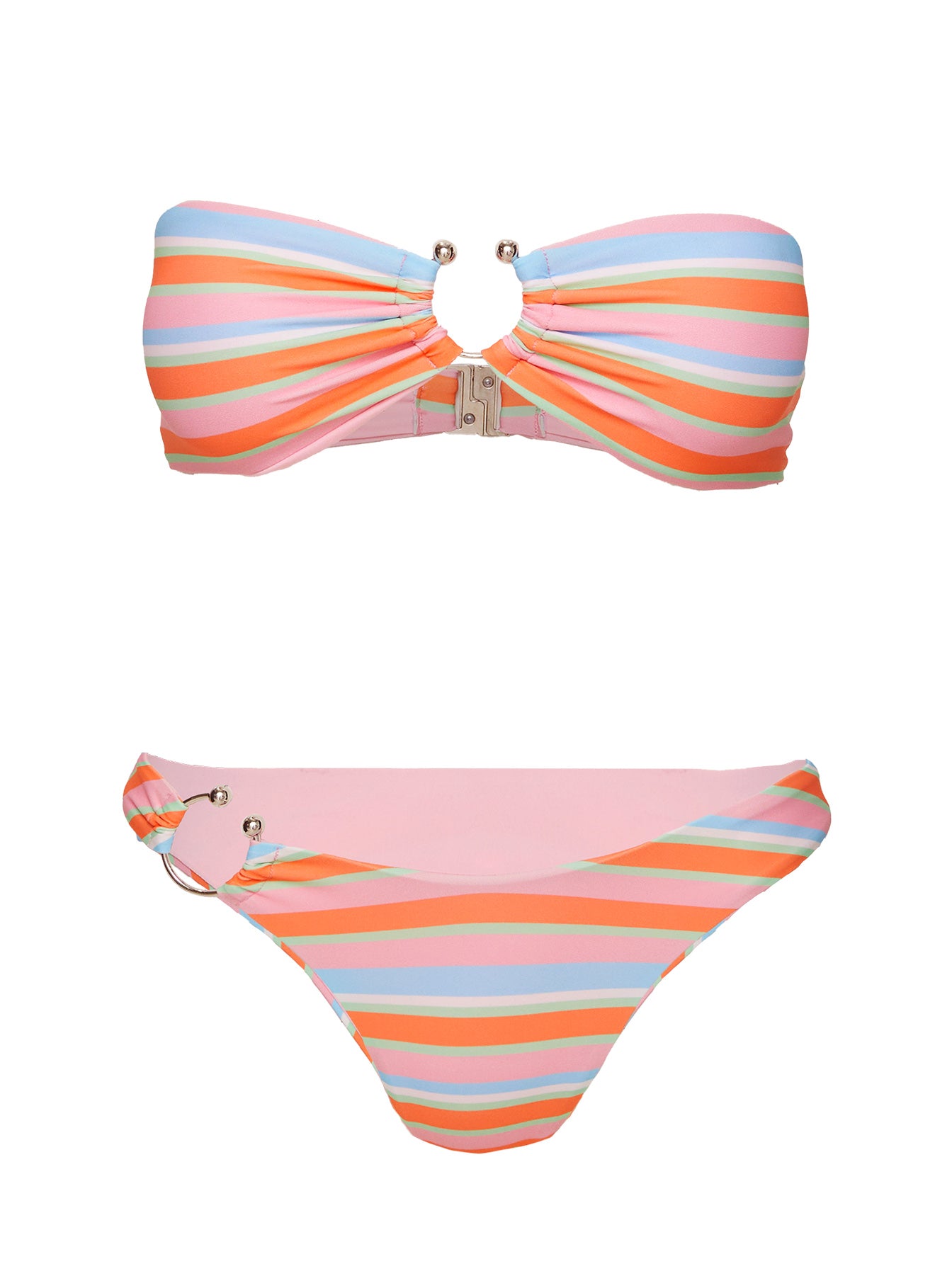 Strapless Bikini Top Candy Stripe - Image 5