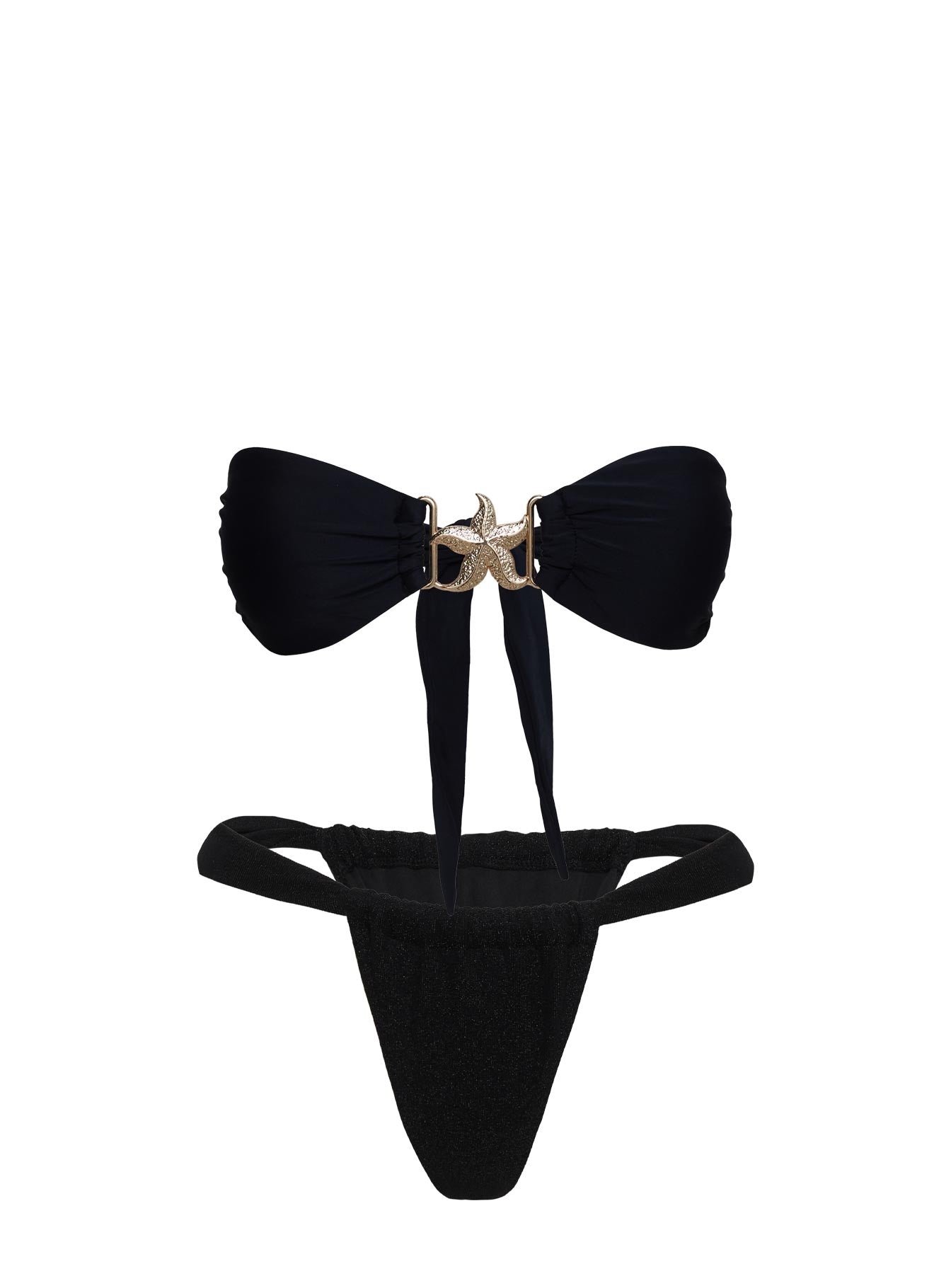 So Sunkissed Hardware Detail Bikini Top Black - Image 5