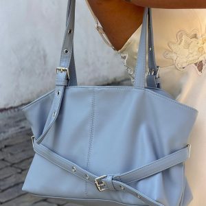 Sabyna Buckle Shoulder Bag Blue