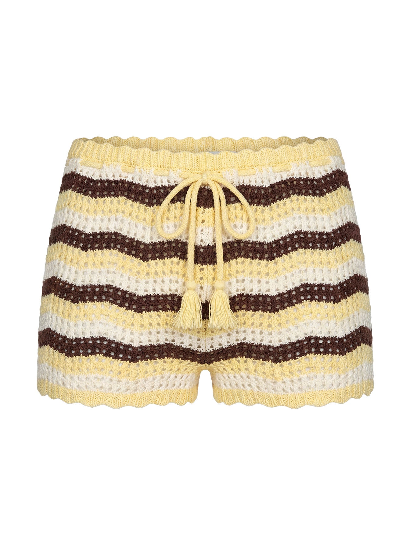 Summer Agenda Micro Swim Shorts Butter / Chocolate - Image 5