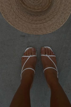 The Becka Heels White