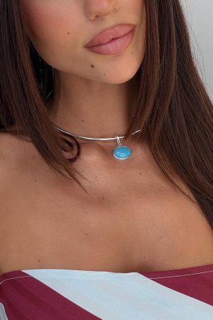 Vanita Necklace Silver / Turquoise