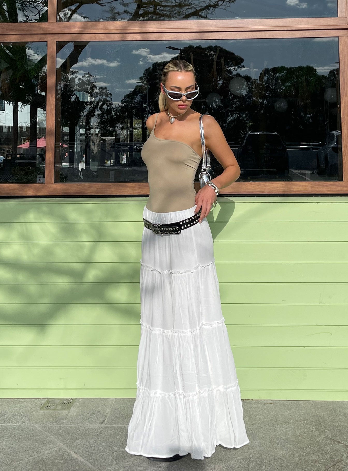 Miriah Maxi Skirt White - Image 7