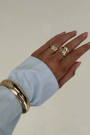 Frostbloom Ring Pack Gold