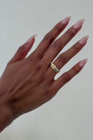 Something Sweet Stacked Ring Gold