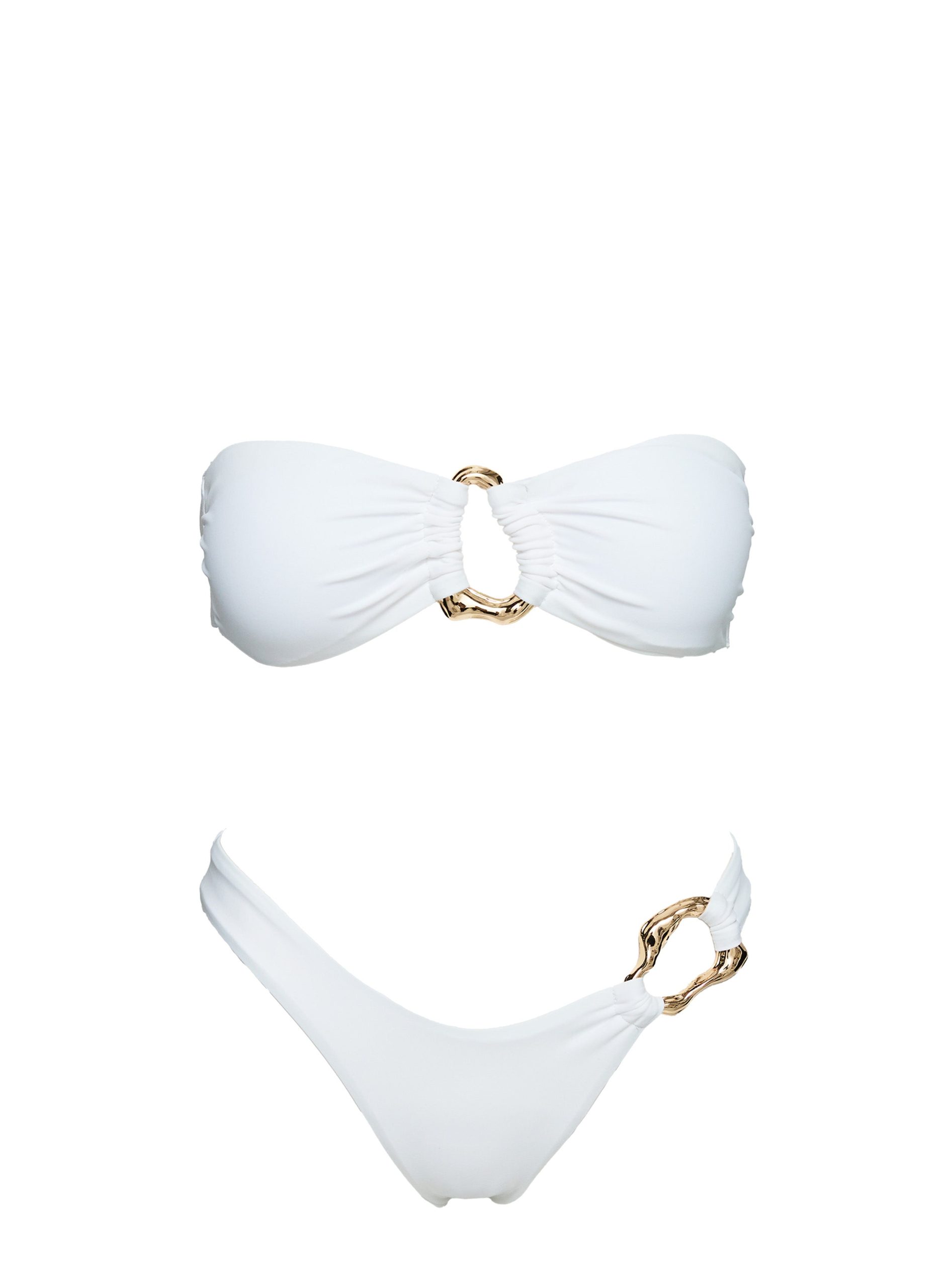 Waves Crashing Bikini Top White - Image 7